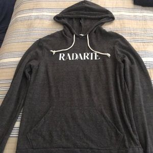 Rodarte Large Grey Pullover Hoodie